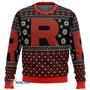 Pokemon Team Rocket Red Black Gift For Fan Anime Christmas Ugly Sweater