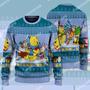 Pooh And Piglet Hot Cocoa Christmas Ugly Sweater Cute DN WTP Christmas Ugly Wool Sweater Christmas