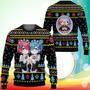 Re Zero Rem Ram Ugly Christmas Sweater Anime Xmas Gifts