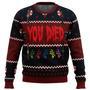 Resident Evil You Died Ugly Christmas Sweater