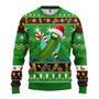 Rick And Morty Christmas Sweater Pickle Rick Christmas Candy Green Ugly Sweater