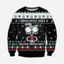 Rick And Morty I Turned Myself Into A Christmas Morty Black Christmas Ugly Wool Sweater Christmas