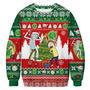 Rick And Morty Rick And Morty Christmas Party Red Green Christmas Ugly Wool Sweater Christmas Gift