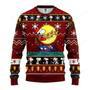 Santa Sleigh Ride Snoopy Christmas Pattern Christmas Ugly Wool Sweater Christmas Gift For Kid Adult