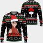 Sarada Uchiha Ugly Christmas Sweater Custom BRT Anime Xmas Gifts