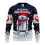 SW Christmas Sweater All I Want For Christmas Is Blue White Ugly Sweater Cute SW Ugly Sweater