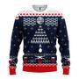 SW Christmas Sweater SW Fight Ship Blue White Ugly Sweater Awesome SW Ugly Sweater