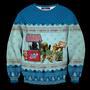 SW Ugly Sweater SW Queue For BobaTea Blue Sweater Funny High Quality SW Sweater