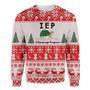 Teacher Christmas Sweater I Encourage Progress Teacher Turtle White Ugly Sweater