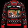 Trump Ugly Christmas Sweater Trump Finish Him Pattern Black Red Sweater