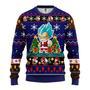 Vegeta Blue Anime Dragon Ball Ugly Christmas Sweatshirt Blue