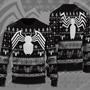 Venom Marvel Ugly Sweater VN Super Hero Dark Pattern Christmas Sweater Cool High Quality Venom Marvel