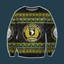 Veteran Sweater United States Airborne Veteran Airborne Yellow Black Ugly Sweater