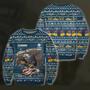 Veteran Sweater US Submarine Veteran Eagle Christmas Pattern Blue Ugly Sweater