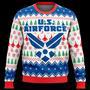 Veteran Ugly Sweater Veteran US Air Force Symbol Christmas Pattern Sweater