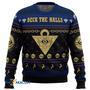 Yugioh Deck the Halls Gift For Fan Anime Christmas Ugly Sweater