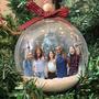 Personalized Friendship Photo Snow 3D Ball Ornament Gift for Friend
