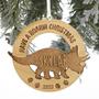 Personalized Animal Christmas Ornaments, Wood Ornament