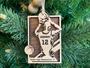 Personalized Basketball Christmas Ornaments, Wood Ornament
