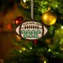 Personalized College Christmas Ornaments, Wood Ornament