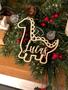 Personalized Dinosaur Christmas Ornaments, Wood Ornament