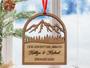 Personalized Engagement Christmas Ornaments, Wood Ornament Gifts for Fiance