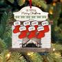 Personalized Family Stockings Christmas Ornaments, Wood Ornament Gift