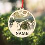 Personalized Hunting Christmas Ornaments, Suncatcher Wood Ornament Gift