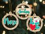 Personalized Nurse Christmas Ornaments, Wood Ornament Nurse Gift