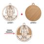 Personalized Pharmacy Christmas Ornaments, White Coat Wood Ornament