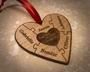 Personalized Sibling Christmas Ornaments, Wood Ornament