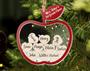 Personalized Teacher Christmas Ornaments, Wood Ornament Classroom List