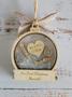 Personalized Wedding Christmas Ornaments, Wood Ornament