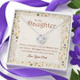Always Remember You Are Braver Than You Believe - To My Daughter - Gift For Daughter - Gift From Dad - Love Knot Necklace