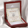 Always Remember You Are Braver Than You Believe - To My Daughter - Gift For Daughter - Gift From Dad - Love Knot Necklace
