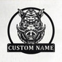 Custom Boar Head Metal Wall Art, Personalized Boar Head Name Sign Decoration For Room, Boar Head Home Decor, Custom Boar Head, Boar Lover