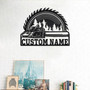 Custom Chainsaw Wood Metal Wall Art, Personalized Woodworker Name Sign Decoration For Room, Woodworker Home Decor, Custom Woodworker