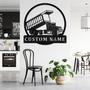 Custom Dump Truck Metal Wall Art, Personalized Truck Driver Name Sign Decoration For Room, Dump Truck Home Decor, Custom Truck