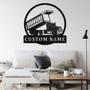 Custom Dump Truck Metal Wall Art, Personalized Truck Driver Name Sign Decoration For Room, Dump Truck Home Decor, Custom Truck