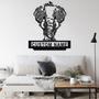 Custom Elephant Tree Metal Wall Art, Personalized Elephant Name Sign Decoration For Room, Elephant Home Decor, Custom Elephant, Elephant