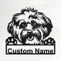 Custom Lhasa Apso Dog Metal Wall Art, Personalized Lhasa Apso Name Sign Decoration For Room, Lhasa Apso Home Decor, Custom Dog, Lhasa Apso