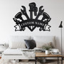 Custom Plumber Tools Metal Wall Art, Personalized Plumber Name Sign Decoration For Room, Plumbing Metal Home Decor, Custom Plumber