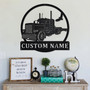 Custom Semi Truck Metal Wall Art, Personalized Semi Truck Name Sign Decoration For Room, Semi Truck Home Decor, Custom Semi Truck,Semi Truck