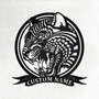 Custom Zentangle Tiger Metal Wall Art, Personalized Tiger Name Sign Decoration For Room, Tiger Metal Home Decor, Custom Zentangle Tiger