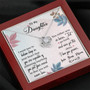 Gift For Daughter From Mom And Dad Love Knot Necklace For Daughter Ncklace For Daughter