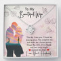 Gift For Wife, Gift For Her, Anniversary Gift For Wife, Birthday Love Knot Necklace, With A Lovely Message Card.