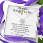 Happy Mothers Day From Your Bump Gift To Expecting Mom, Mother's Day Gift, Mothers Day Love Knot Necklace For Pregnant Expecting Moms Gift