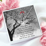 I'll Be There Love Knot Necklace Message Card