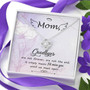 Love Knot Necklace For Mom Mom Godbyes Are Not Forever,Are Not The End, It Simply Means I'll Miss You Until We Meet Again Message Card With Mahogany Style Luxury Box