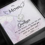 Love Knot Necklace For Mom Mom Godbyes Are Not Forever,Are Not The End, It Simply Means I'll Miss You Until We Meet Again Message Card With Mahogany Style Luxury Box